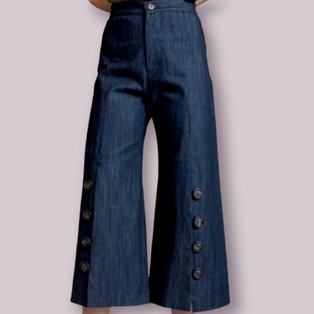 High Rise Sailor Wide Leg Jeans - Picture 11 of 12